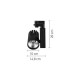 T00801-BL InLight Σποτ τριφασικής ράγας LED 10W 3000K σε μαύρη απόχρωση D:10cmX20cm (T00801-BL)