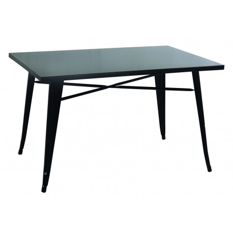 28276-SM-T1101-80/120-B Γαλβανισμένο Μεταλλικό Παραλ/μο Τραπέζι 120 x 80cm