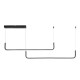6052-BL InLight Κρεμαστό φωτιστικό LED 38W 3000K σε μαύρη απόχρωση D:145cm (6052-BL)
