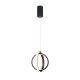 6057-BL InLight Κρεμαστό φωτιστικό LED 16W 3000K σε μαύρη απόχρωση D:20cm (6057-BL)