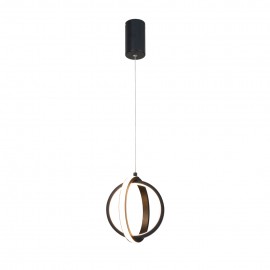 6057-BL InLight Κρεμαστό φωτιστικό LED 16W 3000K σε μαύρη απόχρωση D:20cm (6057-BL)