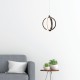 6057-BL InLight Κρεμαστό φωτιστικό LED 16W 3000K σε μαύρη απόχρωση D:20cm (6057-BL)