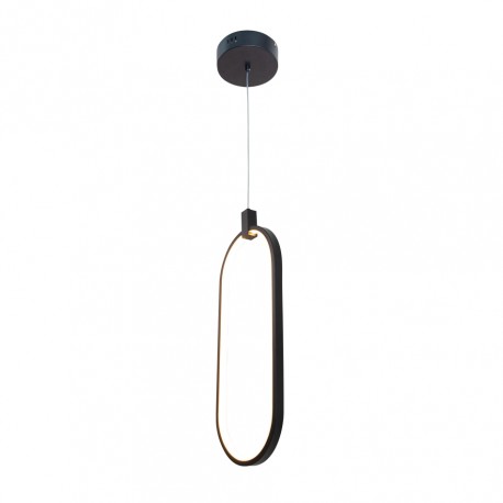 6058-BL InLight Κρεμαστό φωτιστικό LED 14W 3000K σε μαύρη απόχρωση D:17cm (6058-BL)