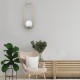 4022-GL InLight Κρεμαστό φωτιστικό σε χρυσαφί χρώμα και λευκή οπαλίνα 1XG9 D:40cm (4022-GL)