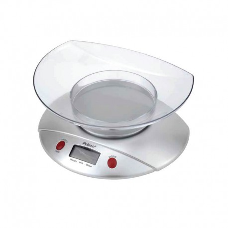 400379 Ζυγαριά Κουζίνας PRKS-40379 Primo Με Μπωλ 0.7L 5kg Silver
