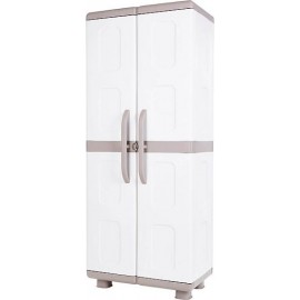 HOMEPLAST ΔΙΦΥΛΛΗ ΠΛΑΣΤΙΚΗ ΝΤΟΥΛΑΠΑ ΗΛΕΚΤΡΑ ΜΕ 4 ΡΑΦΙΑ ΜΠΕΖ-ΖΑΧΑΡΙ 73x44x177εκ.
