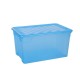 HOMEPLAST NAK BOX 67L ΠΛΑΣΤΙΚΟ ΚΟΥΤΙ ΑΠΟΘΗΚΕΥΣΗΣ ΜΕ ΚΑΠΑΚΙ ΓΑΛΑΖΙΟ 60x40x33cm