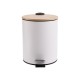 02-12731 ESTIA ΧΑΡΤΟΔΟΧΕΙΟ ΜΠΑΝΙΟΥ BAMBOO ESSENTIALS SOFT CLOSE 5lt ΛΕΥΚΟ
