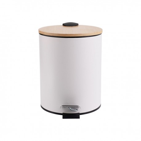 02-12731 ESTIA ΧΑΡΤΟΔΟΧΕΙΟ ΜΠΑΝΙΟΥ BAMBOO ESSENTIALS SOFT CLOSE 5lt ΛΕΥΚΟ