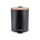 02-12748 ESTIA ΧΑΡΤΟΔΟΧΕΙΟ ΜΠΑΝΙΟΥ BAMBOO ESSENTIALS SOFT CLOSE 5lt ΜΑΥΡΟ