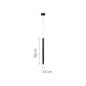 4019-GL InLight Κρεμαστό φωτιστικό LED 5W 3000K σε χρυσή απόχρωση D:50cm (4019-GL)