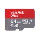 532615 SanDisk SDSQUAB-064G-GN6MA Ultra microSDXC 64GB + SD Adapter 140MB/s  A1 Class 10 UHS-I
