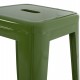 ΣΚΑΜΠΟ BAR ΜΕΤΑΛΛΙΚΟ MELITA ΣΕ LIGHT OLIVE GREEN HM8642.13 43x43x78 εκ.