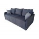 MDKOMOI MD-KOMO Τριθέσιος καναπές με κρεβάτι και αποθηκευτικό χώρο bronx smoke σκούρο γκρι