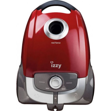 IZZY AC1108 RED FORCE ΗΛΕΚΤΡΙΚΗ ΣΚΟΥΠΑ ΜΕ ΣΑΚΟΥΛΑ 1,4LT 700W ΚΟΚΚΙΝΗ A