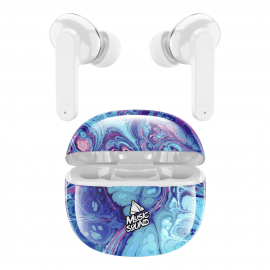 490070 CELLULAR LINE 414381 Music Sound Fantasy Bluetooth Ακουστικά TWS Λευκά με Θήκη Φόρτισης Μωβ-Λευκό