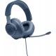 JBL Quantum 100 Over Ear Gaming Headset με σύνδεση 3.5mm Μπλε