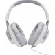 JBL Quantum 100 Over Ear Gaming Headset με σύνδεση 3.5mm Λευκό