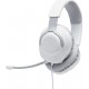 JBL Quantum 100 Over Ear Gaming Headset με σύνδεση 3.5mm Λευκό