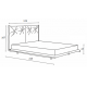 Κρεβάτι επενδυμένο BELLA 160x200 DIOMMI 45-861
