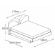 Σετ Κρεβατοκάμαρας ξύλινο CORONA2 160x200 DIOMMI 40-031