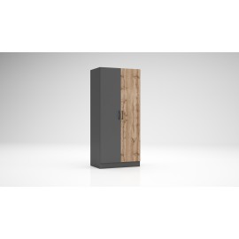 Διπλή ντουλάπα ξύλινος Apolo1 80x52x181 DIOMMI 33-315