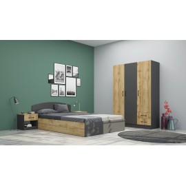 Σετ κρεβατοκάμαρας Apolo2 140x190 DIOMMI 33-076