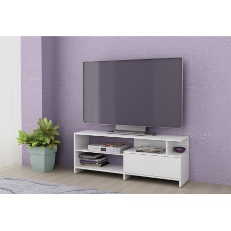 Σύνθετο ξύλινο Alfa 70 white gloss 120x30x45 DIOMMI 33-298