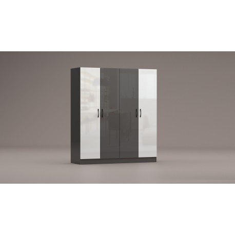 Τετράφυλλη ντουλάπα Apolo6 160x52x181 DIOMMI 33-142