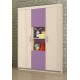 Τρίφυλλη ντουλάπα ANDY 127x43x200 DIOMMI 31-004