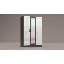 Τρίφυλλη ντουλάπα με καθρέφτη Apolo3 120x52x181 DIOMMI 33-134