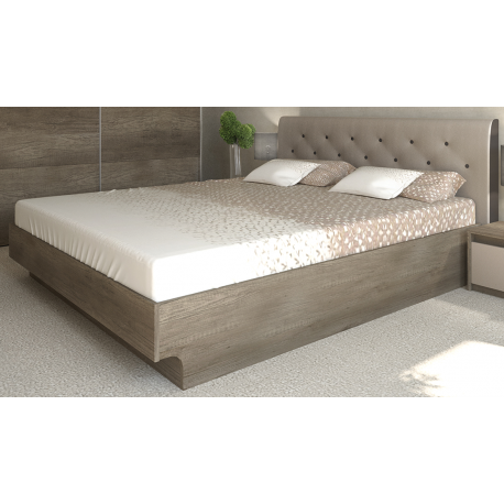 Κρεβάτι ξύλινο με δερμάτινη/ύφασμα BREEZE 160x200 DIOMMI 45-213