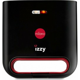 Izzy Milano M-11 Τοστιέρα για 2 Τοστ 800W Μαύρο - Κόκκινο