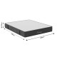 100-000028 Στρώμα Nemesis pakoworld pocket spring roll pack διπλής όψης 20-22cm 140x200εκ