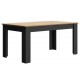 0021.GM40 Manchester τραπέζι επεκτεινόμενο 160/200x90x77εκ. Helvezia Oak / Black  Helvezia Oak / Black 160x90εκ. ΄Ύψος : 77εκ.
π