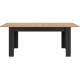 0021.GM40 Manchester τραπέζι επεκτεινόμενο 160/200x90x77εκ. Helvezia Oak / Black  Helvezia Oak / Black 160x90εκ. ΄Ύψος : 77εκ.
π