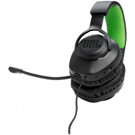 JBL Quantum 100X Over Ear Gaming Headset με σύνδεση 3.5mm Black/Green