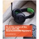 JBL Quantum 100X Over Ear Gaming Headset με σύνδεση 3.5mm Black/Green