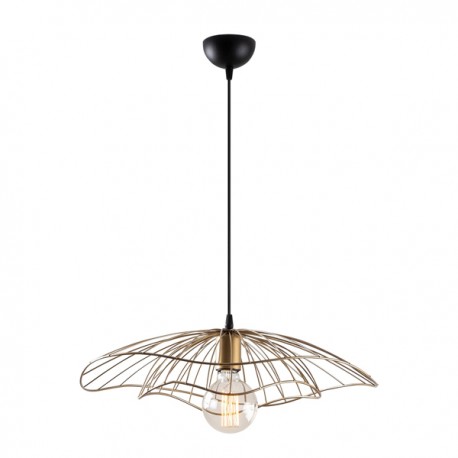 ΦΩΤΙΣΤΙΚΟ ΟΡΟΦΗΣ ΜΕΤΑΛΛΙΚΟ ΚΡΕΜΑΣΤΟ ΧΡΥΣΟ ΟΞΥΝΤΕ HM7229.04 Φ50x111 εκ.