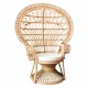 ΠΟΛΥΘΡΟΝΑ ROYAL PEACOCK ΑΠΟ BAMBOO ΜΕ ΜΑΞΙΛΑΡΙ 134X65X170Yεκ.HM9342