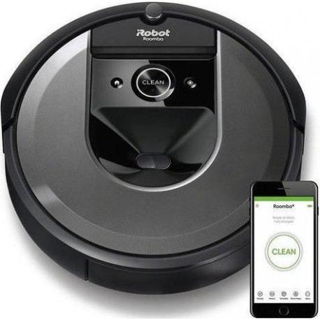 iRobot Roomba i7158 Σκούπα Ρομπότ με Χαρτογράφηση και Wi-Fi Μαύρη