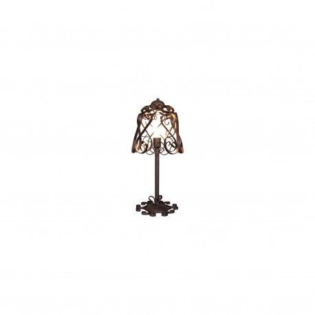 77-4019 HL-3586-1T LEWIS WORN ANTIQUE WHITE TABLE LAMP
