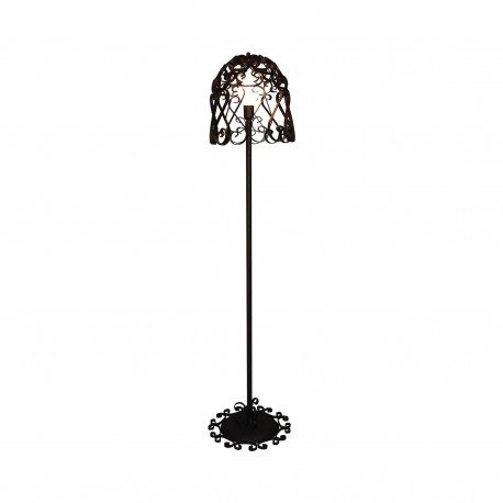 77-4027 HL-3586-1F LEWIS RUSTY BROWN FLOOR LAMP