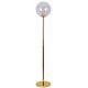 77-4480 SE 3000-1 GOLD FLOOR LAMP GLOBE CLEAR 1B2