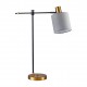 77-8337 SE21-GM-36-SH1 ADEPT TABLE LAMP Gold Matt and Black Metal Table Lamp Grey Shade+