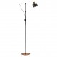 77-8350 SE21-GM-39-MS1 ADEPT FLOOR LAMP Gold Matt and Black Metal Floor Lamp Black Metal Shade+
