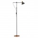 77-8352 SE21-GM-39-MS3 ADEPT FLOOR LAMP Gold Matt and Black Metal Floor Lamp Black Metal Shade+