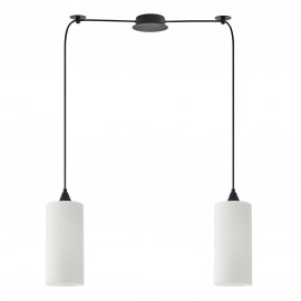 77-9000 SE21-BL-4-BL2-GL3 ADEPT TUBE Pendant White Glass+