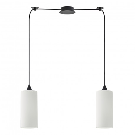 77-9000 SE21-BL-4-BL2-GL3 ADEPT TUBE Pendant White Glass+