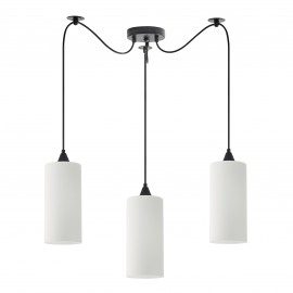 77-9001 SE21-BL-4-BL3-GL3 ADEPT TUBE  Pendant White Glass+